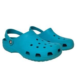Crocs Classic Clog Aqua Blue Slip On Shoe Size Women’s 10